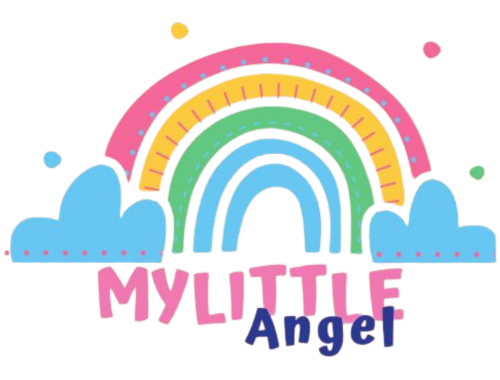 Logo de MyLittleAngel, marca especializada en ropa y accesorios de bebé, que representa calidad, cuidado y estilo para los más pequeños.